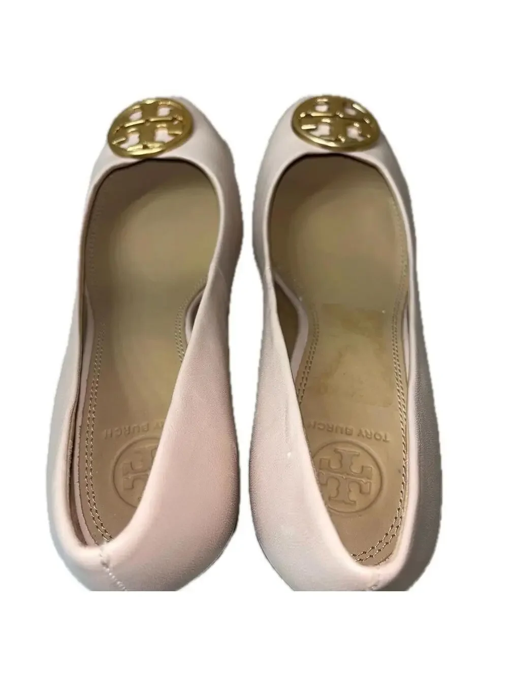 Tory Burch Women’s Leather Chelsea Heels, Pink, Size 6.5